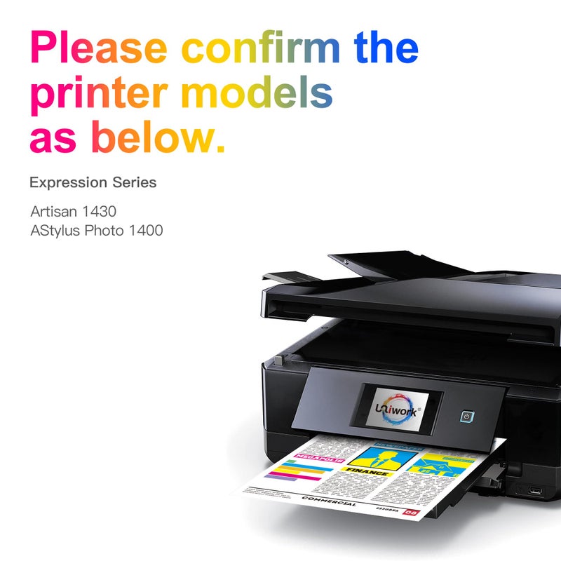 Uniwork Remanufactured 79 Ink Cartridge Replacement for Epson 79 Ink Cartridges use with Artisan 1430 Stylus Photo 1400 Printer (2 Black 1 Cyan 1 Magenta 1 Yellow 1 Light Cyan 1 Light Magenta) 7 Pack - Image 3